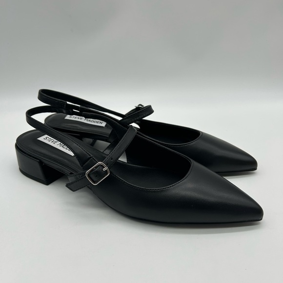 Steve Madden Christyy Black Slingback Mary Jane Flats Women’s Size 7.5 NIB - Picture 3 of 9